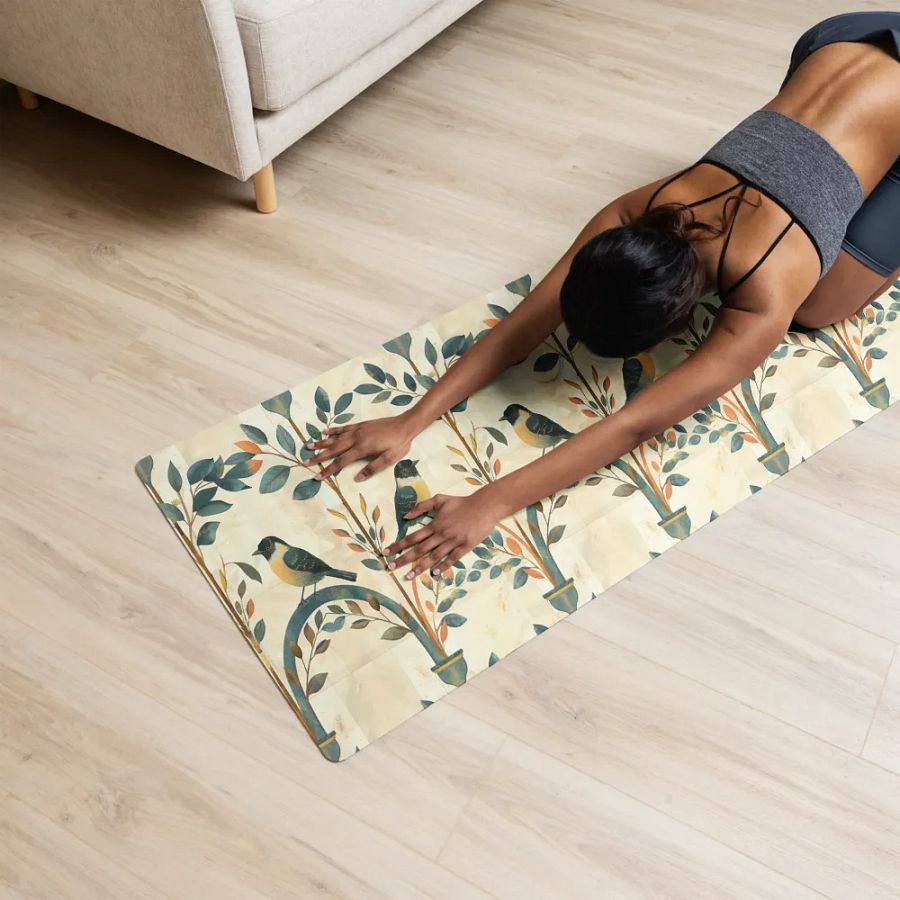 Cute Birds Yoga Mat by Treasure Pie product image (12)