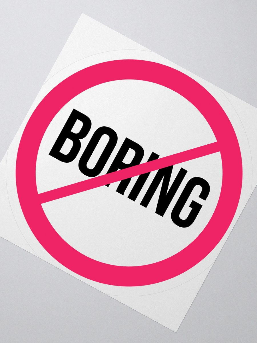 Not Boring - Sticker product image (2)