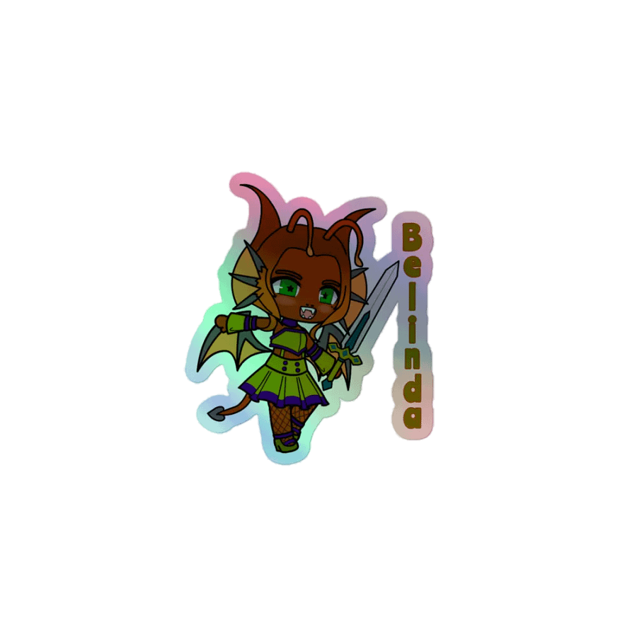 Belinda - Dragon of Moonvale - rainbow sticker product image (1)