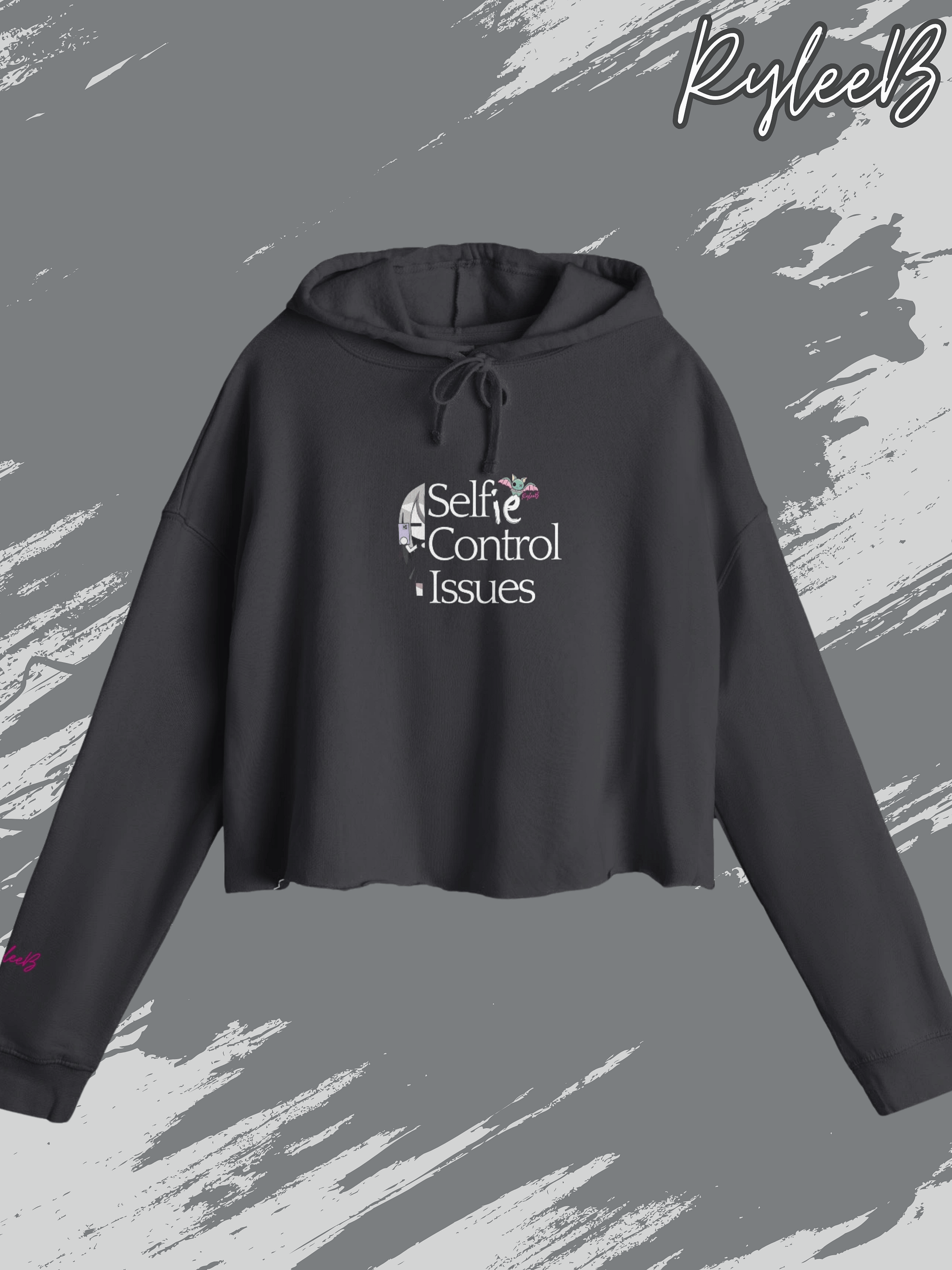 Selfie Crop Hoodie - Self-control by RyleeB product image (1)
