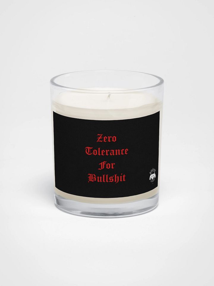 "Zero Tolerance" Unscented Candle product image (1)