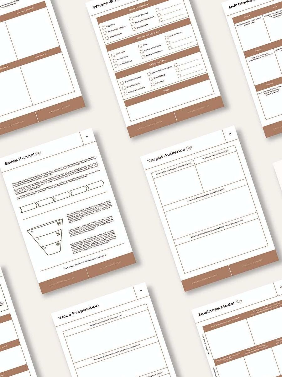 Interactive Business Strategy Workbook product image (5)