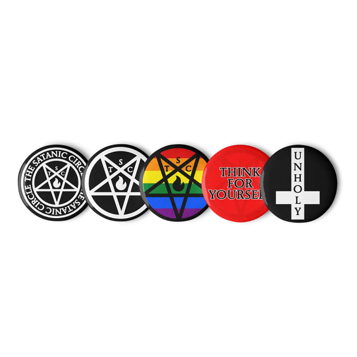The Satanic Circle - Button Set (5 Pack) product image (1)