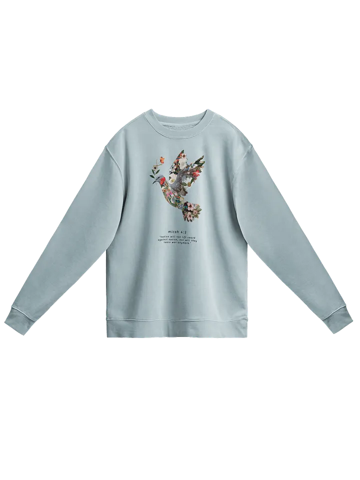Floral Peace Dove | Micah 4:3 | Unisex Sweatshirt product image (3)