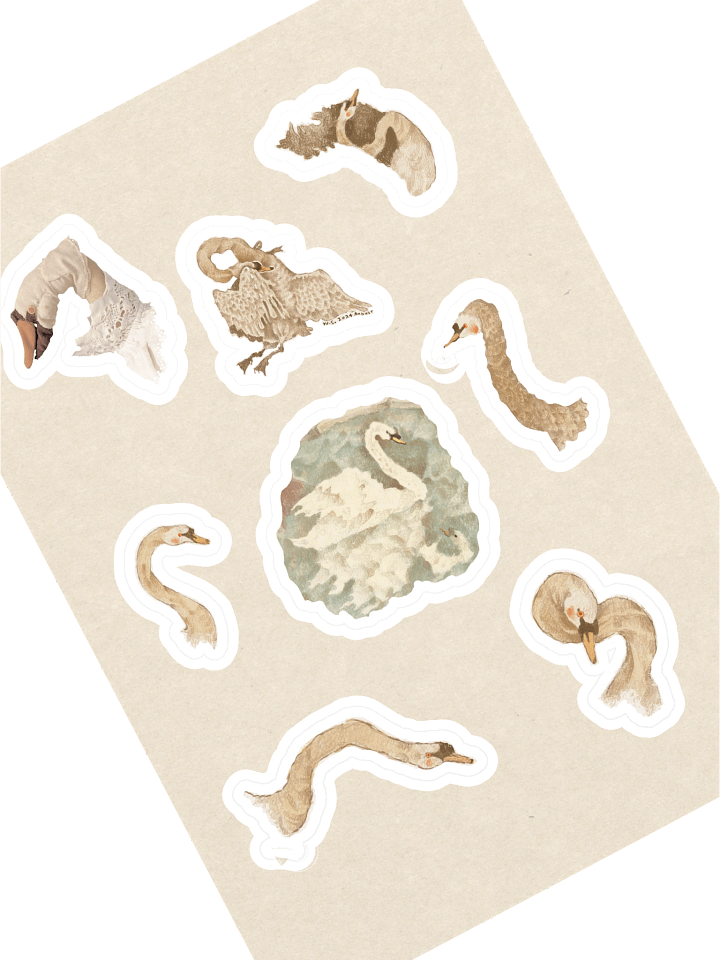 Schwäne 2024 stickersheet product image (1)