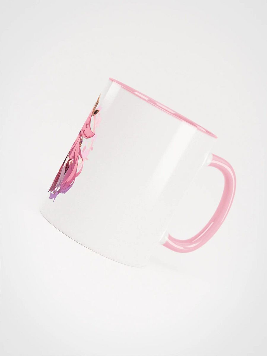 Yae Miko Genshin Impact Ceramic Mug – Pink Handle & Interior product image (5)