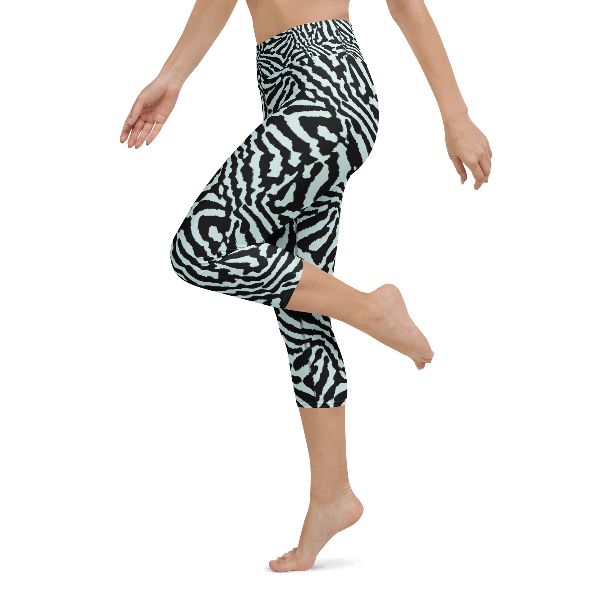 Blue Zebra Capri Leggings product image (5)