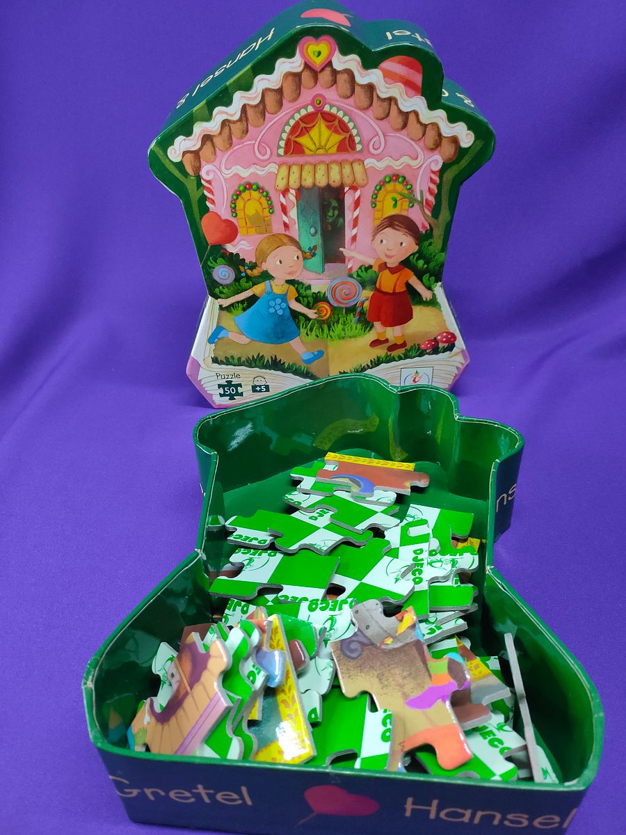 Puzzle Hansel & Gretel, jogo para criança, estória clássica, divertido, competências de observação product image (12)