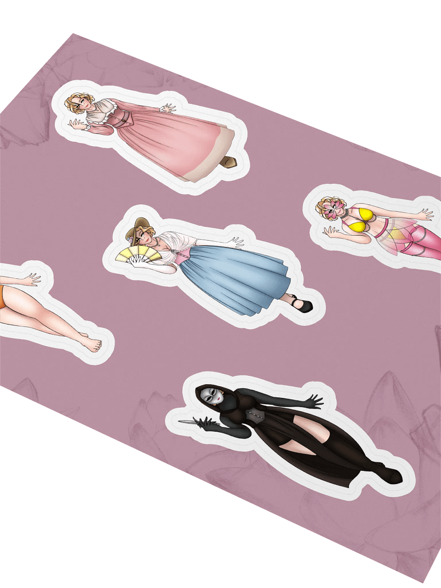 Bailey Lamdot's Outfits Kiss-Cut Sticker Sheet product image (2)