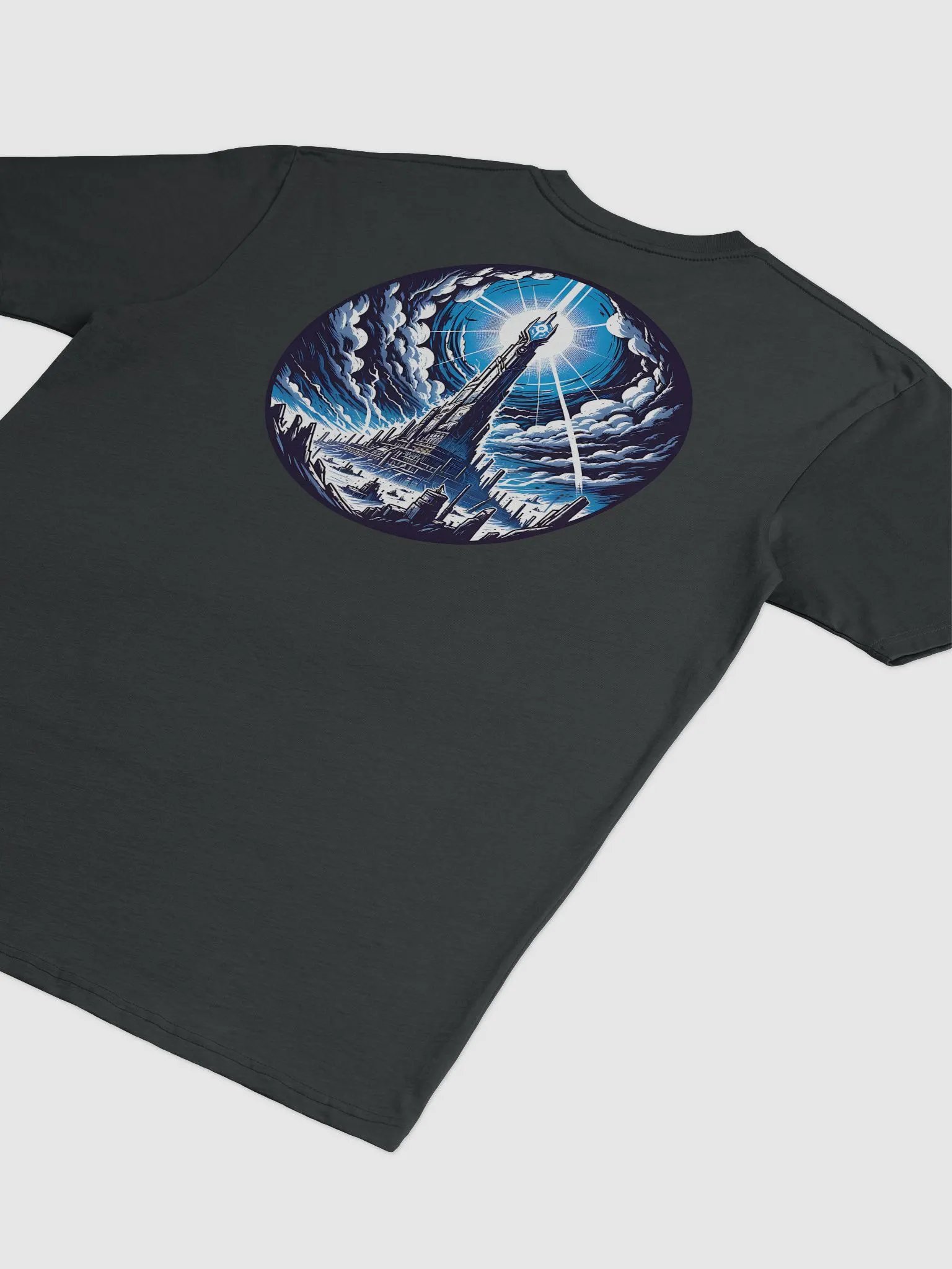 Arcane Clock and Mage Tower T-Shirt – Fantasy Meets Everyday Style 🕰️✨ product image (14)