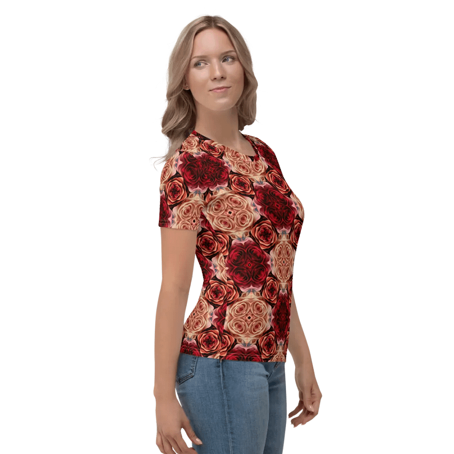 Rose Bouquet Women's Crew Neck T-Shirt product image (8)