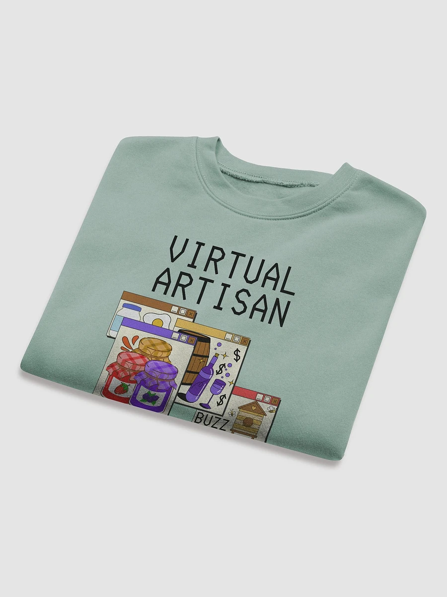Virtual Artisan Cropped Sweatshirt - Black Text product image (16)