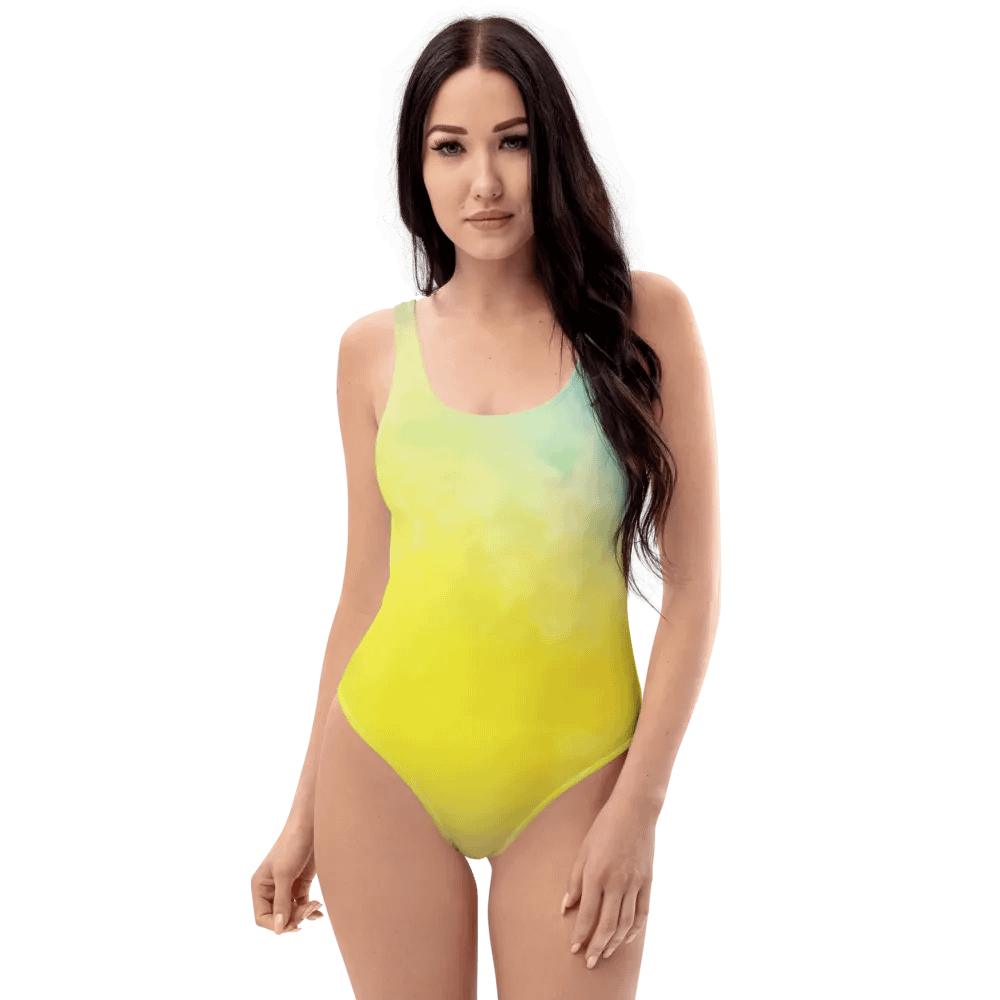 Blur Cloud Rainbow Design one piece Swimsuit - V9 product image (5)
