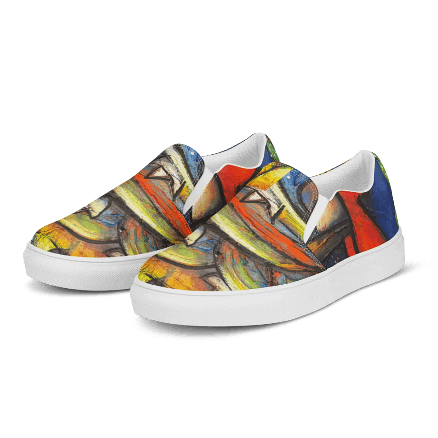 Dreamlike Rooster Canvas Slip-Ons product image (3)