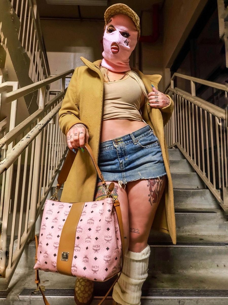 PINK LIL KITTEN SKI MASK product image (3)
