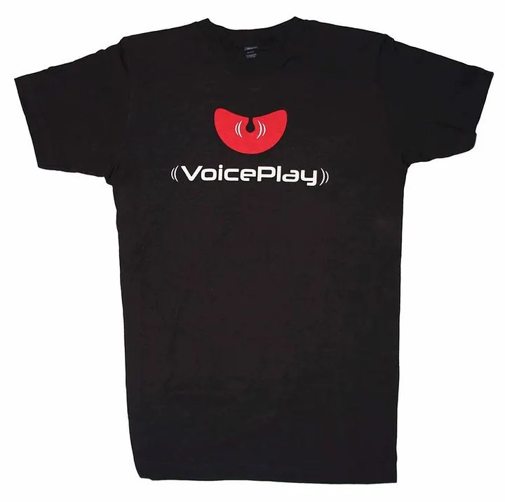 VOICEPLAY ORIGINAL BLACK LOGO T- SHIRT (Limited Supply Remaining) product image (1)