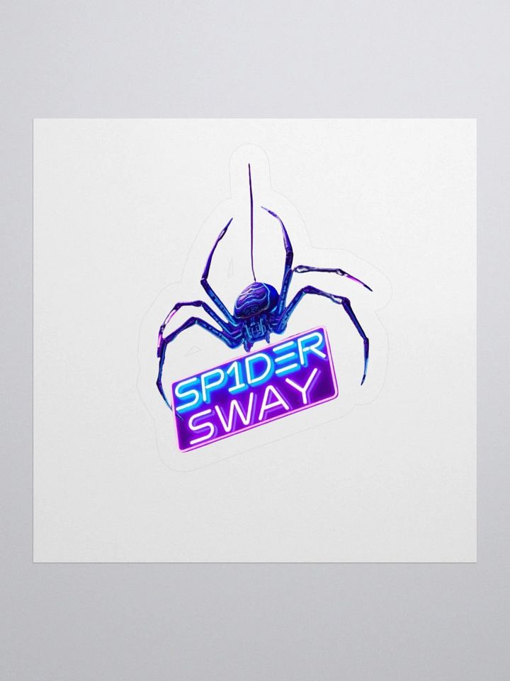 Neon Spider Kiss Cut Stickers product image (1)