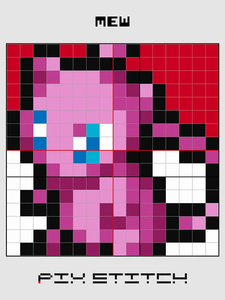 Mew Pixel Art product image (2)