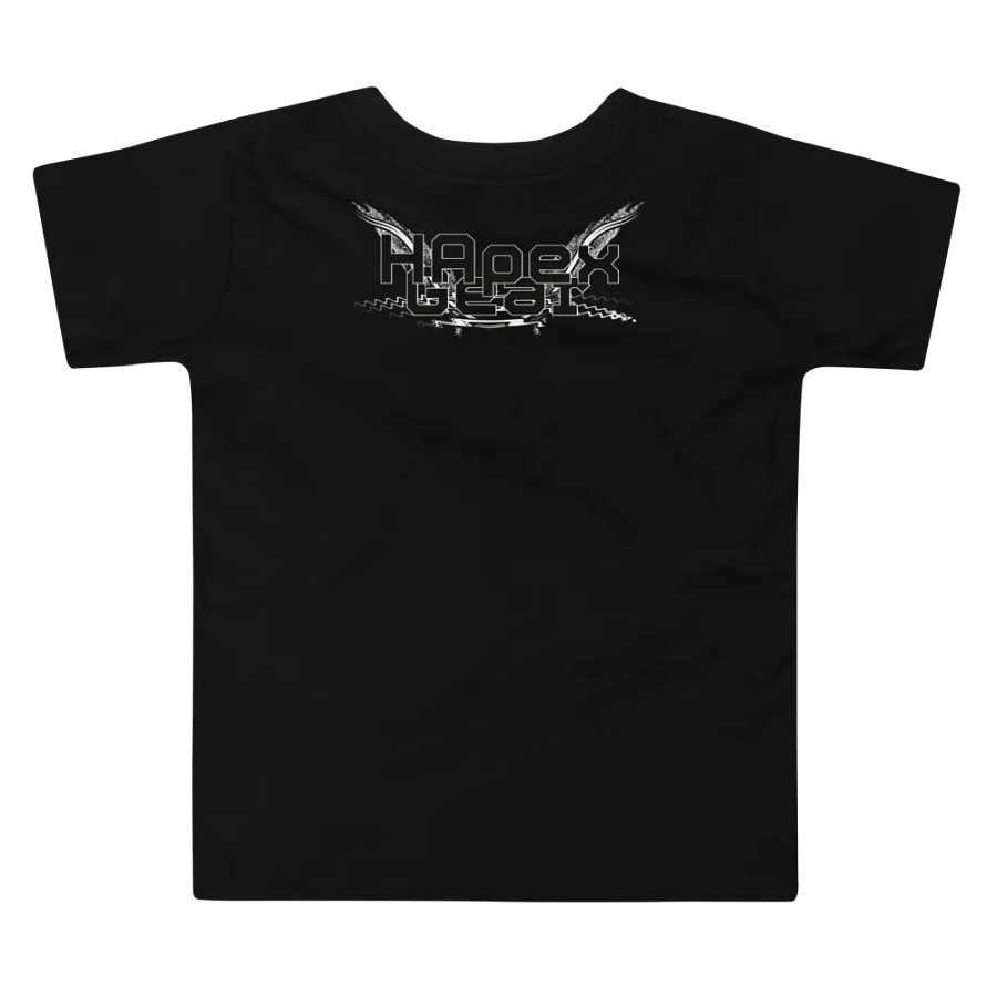 Toddler T-Shirt - Black HApex Gear White Logo product image (3)