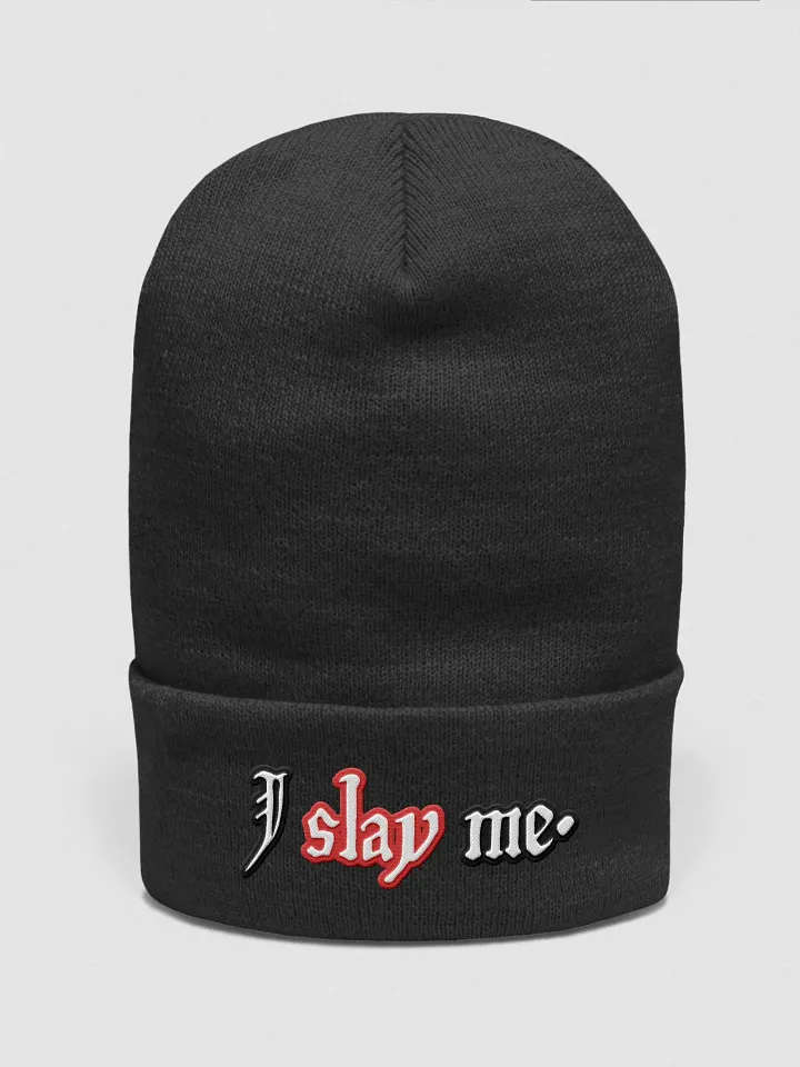 I SLAY ME cuffed beanie product image (1)