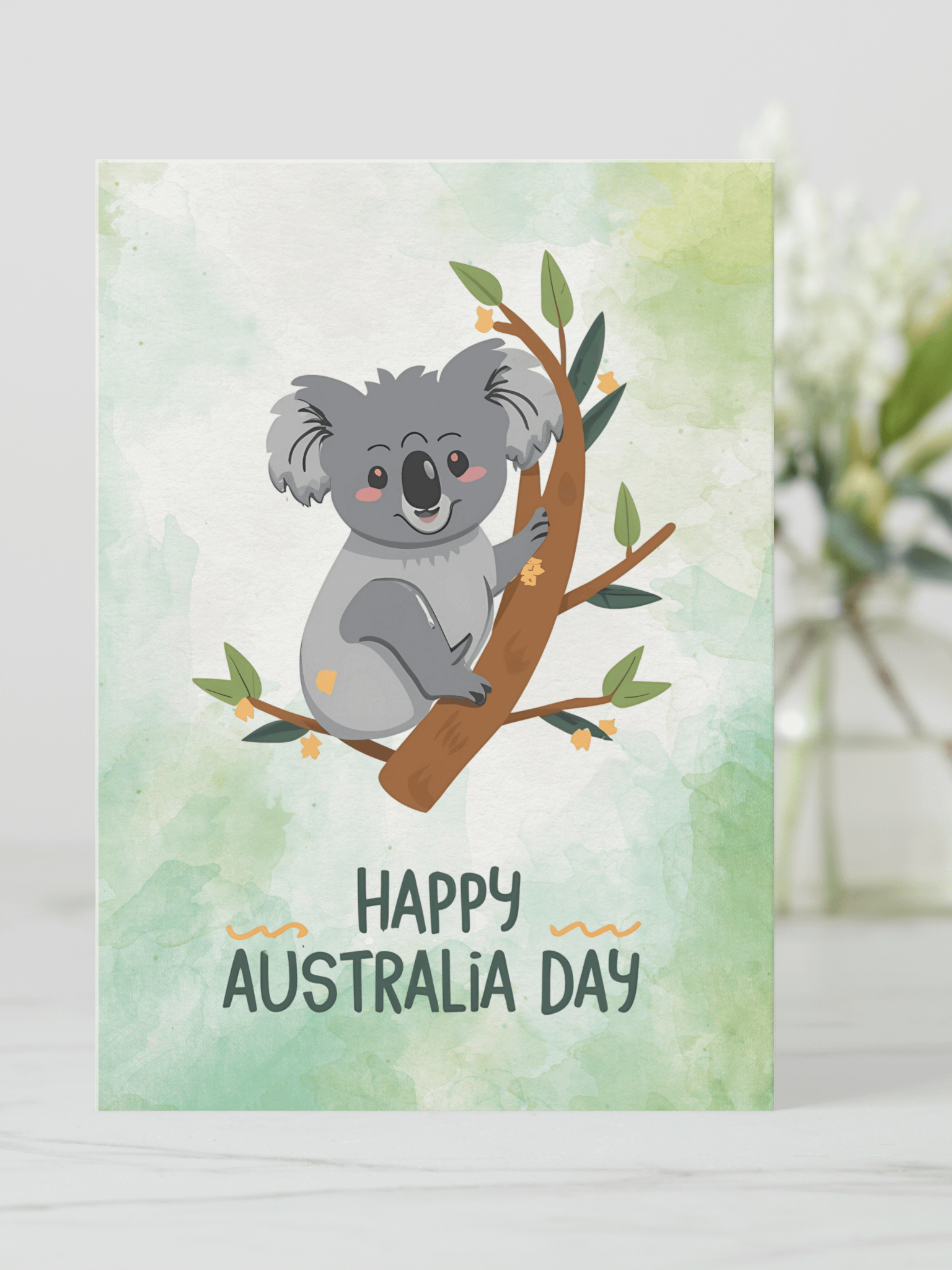 Happy Australia Day Koala Greeting Card product image (2)