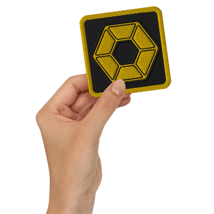 Yellow Pixel Embroidered Patch product image (2)