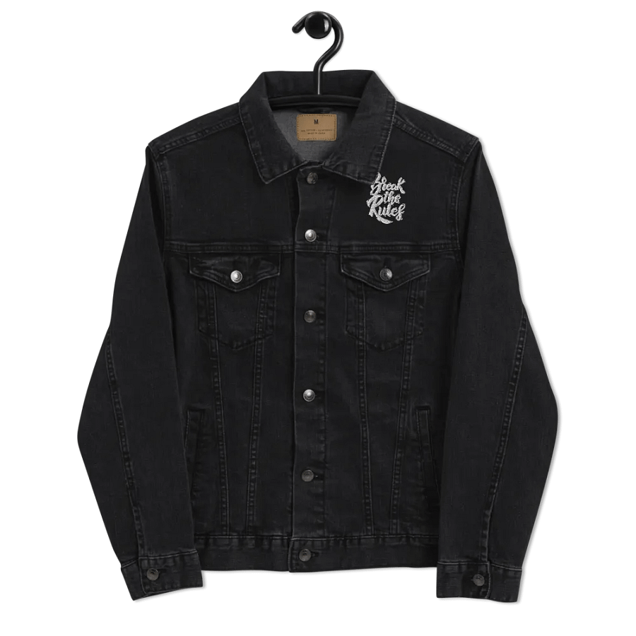 BTR - Abstract Monochrome Denim Jacket product image (9)
