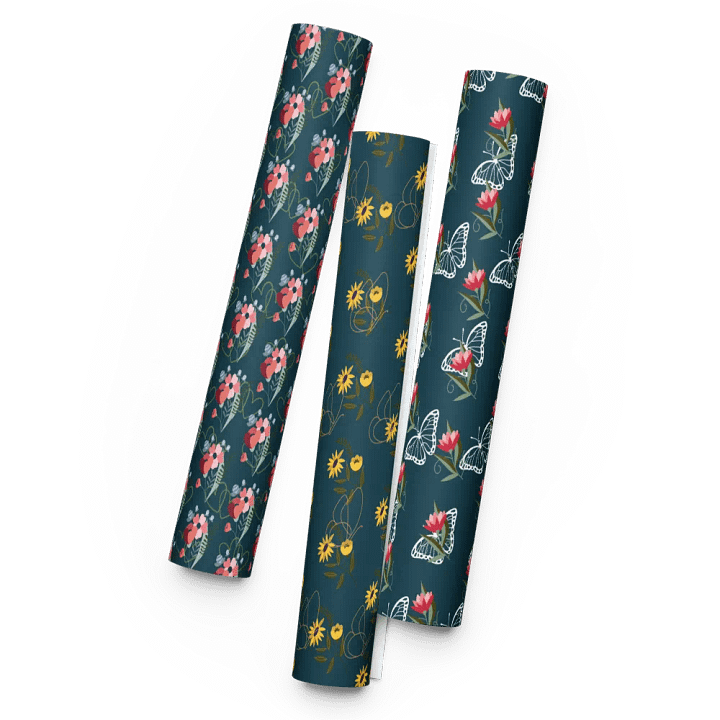 Floral Blossom-Wrapping Paper Sheets (3) product image (1)