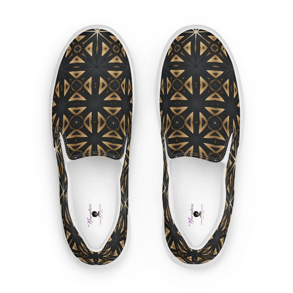 Symmetry in Gold Canvas Shoes product image (1)