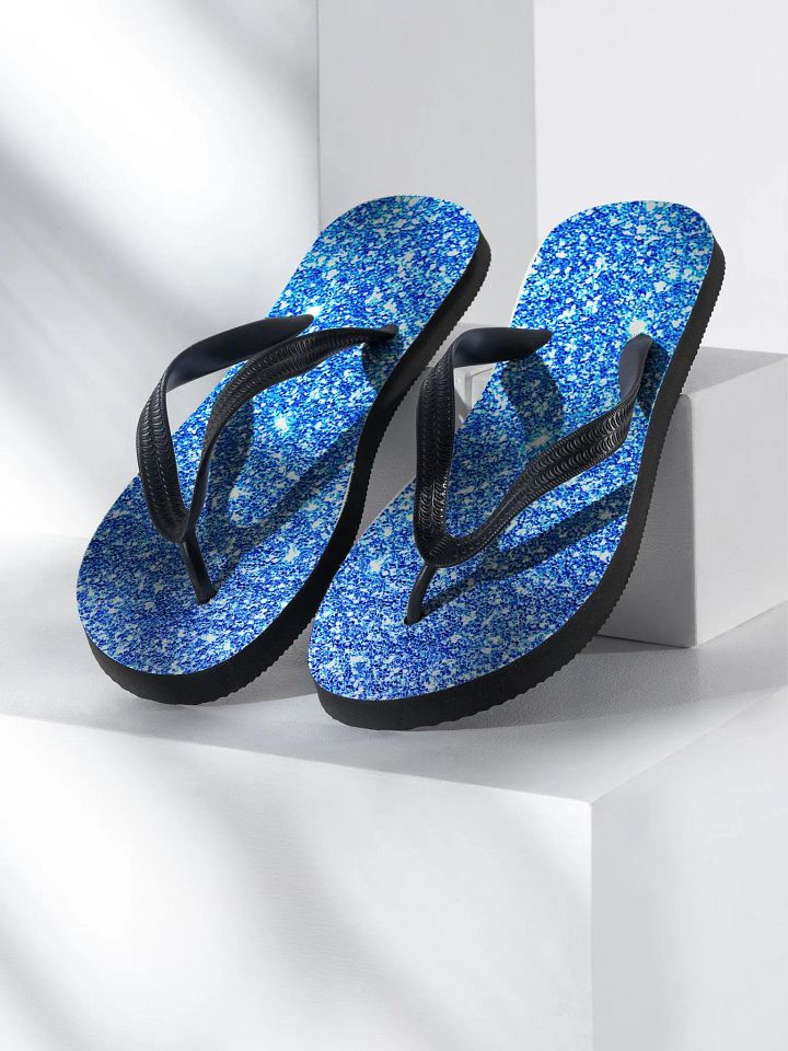 Blue Glitter Flip Flops product image (2)