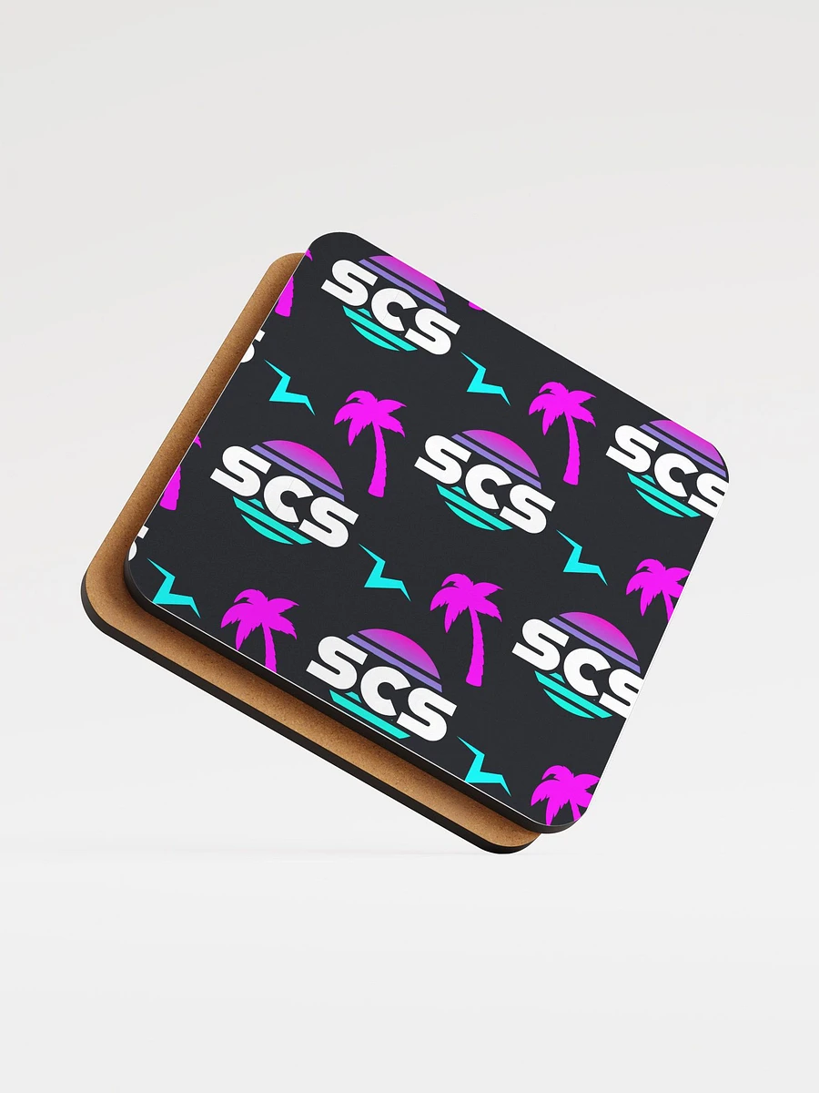 SCS GLOSSED CORK COASTER product image (5)