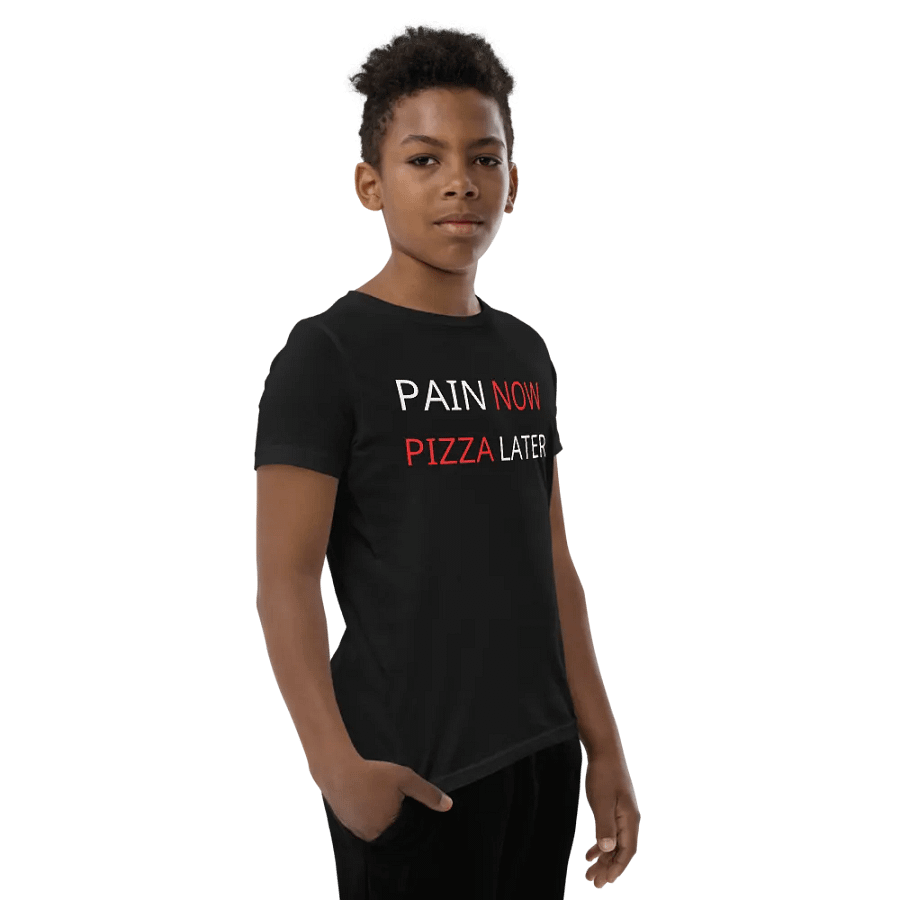 Pain Now, Pizza Later Youth T-Shirt product image (9)