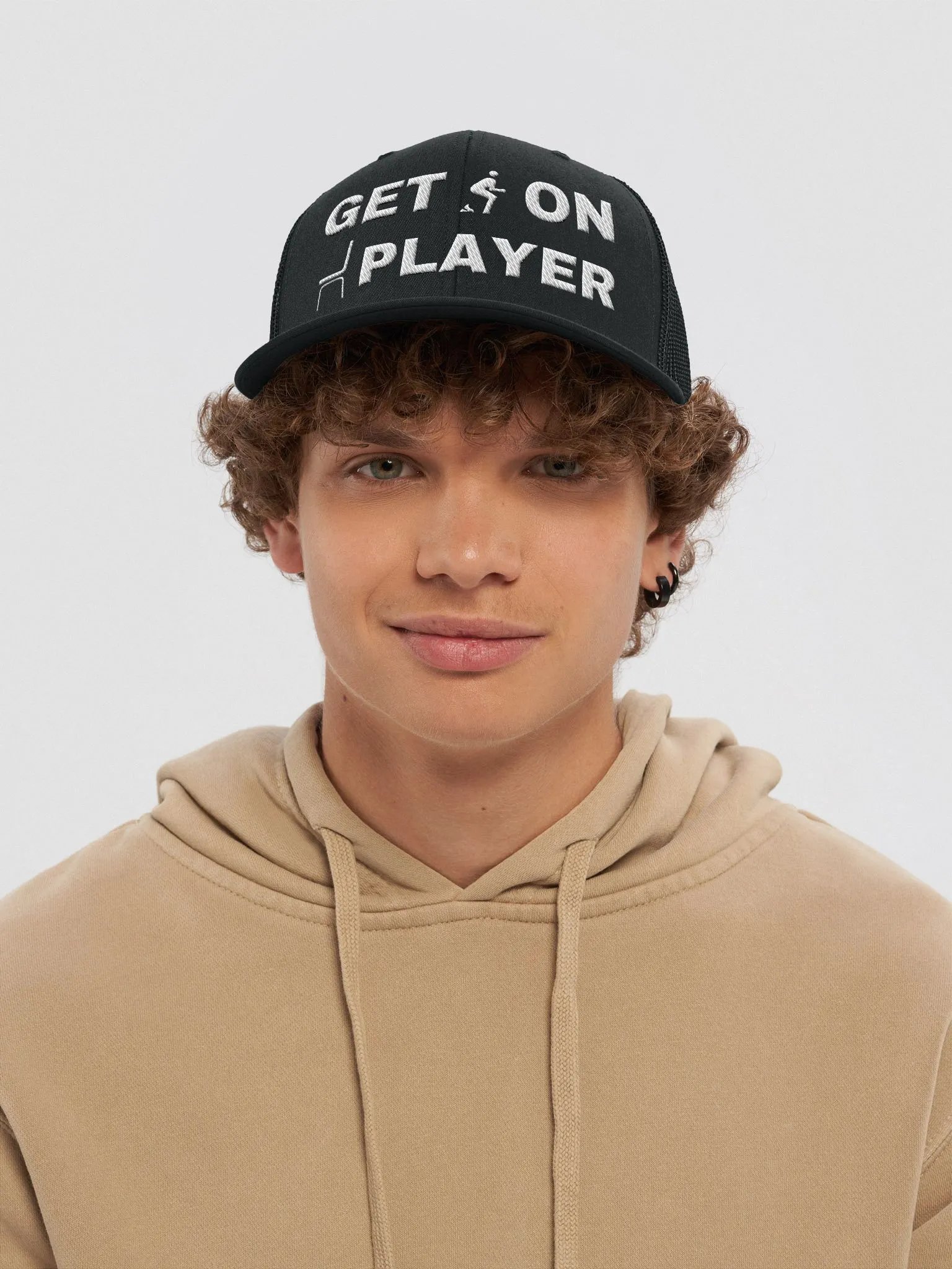 "Get s*** on" (light text) Trucker Hat product image (9)