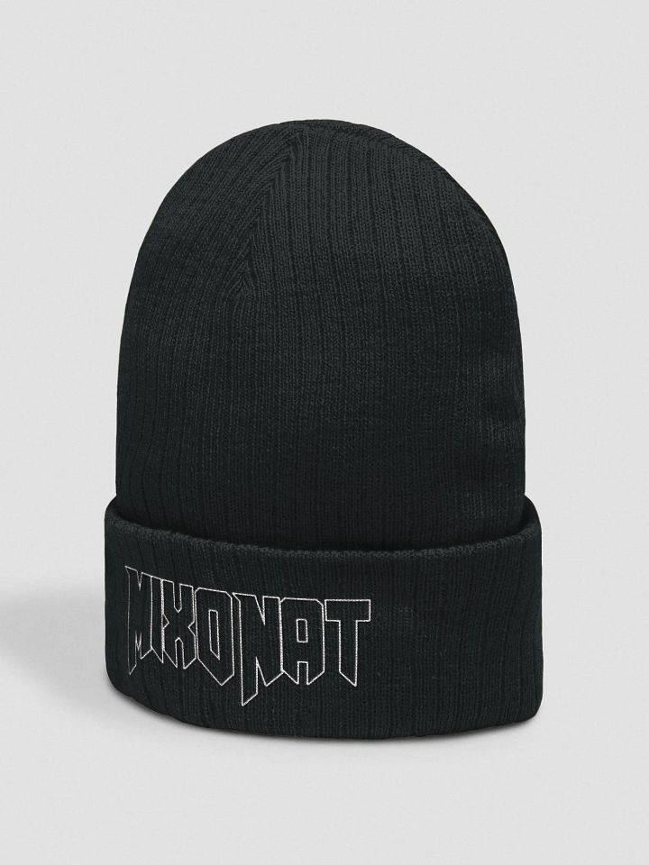 MixoNat White Outline Logo Beanie product image (2)