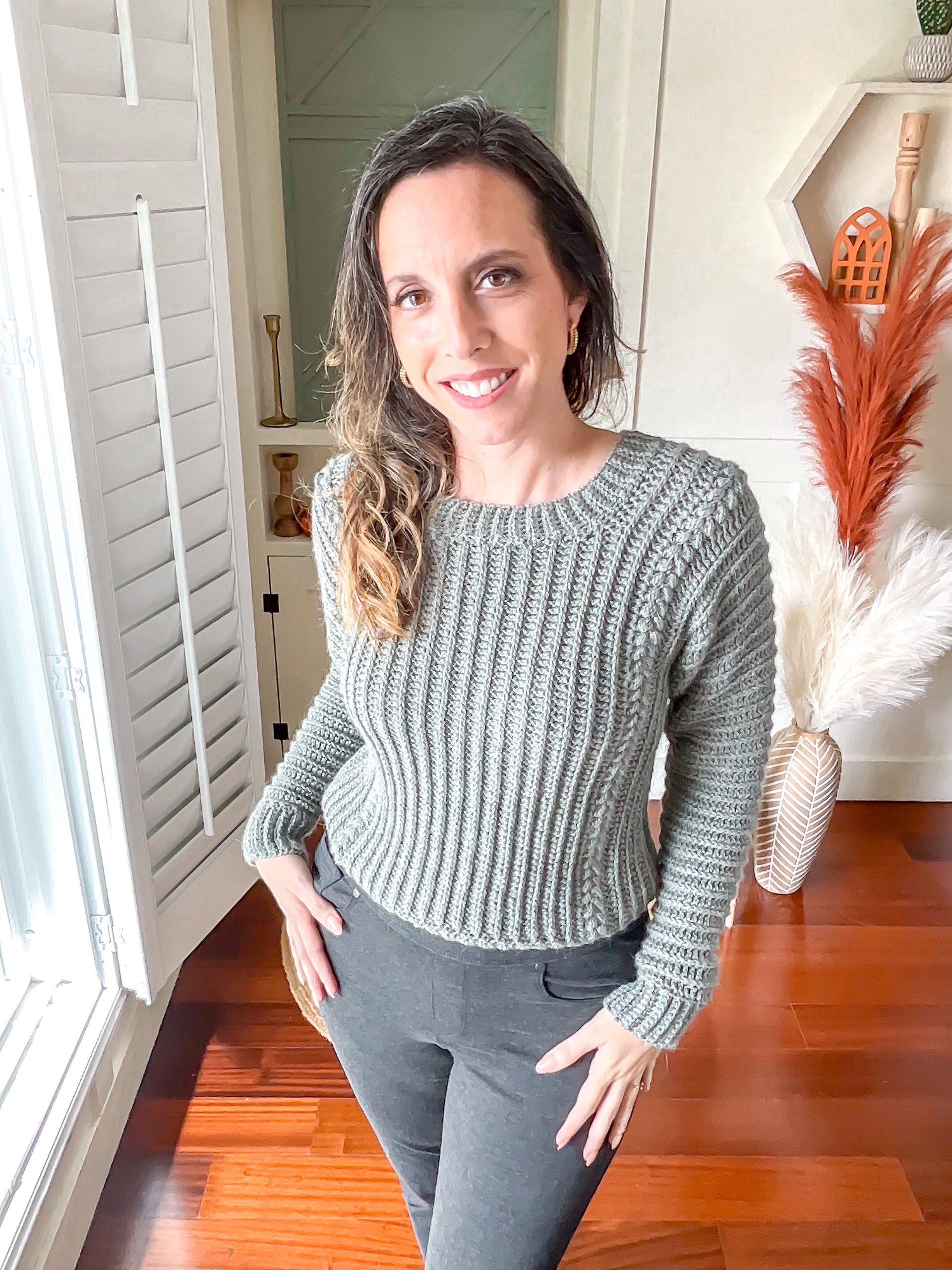 Autumn Wheat Crochet Sweater Pattern (XS-5X) product image (8)