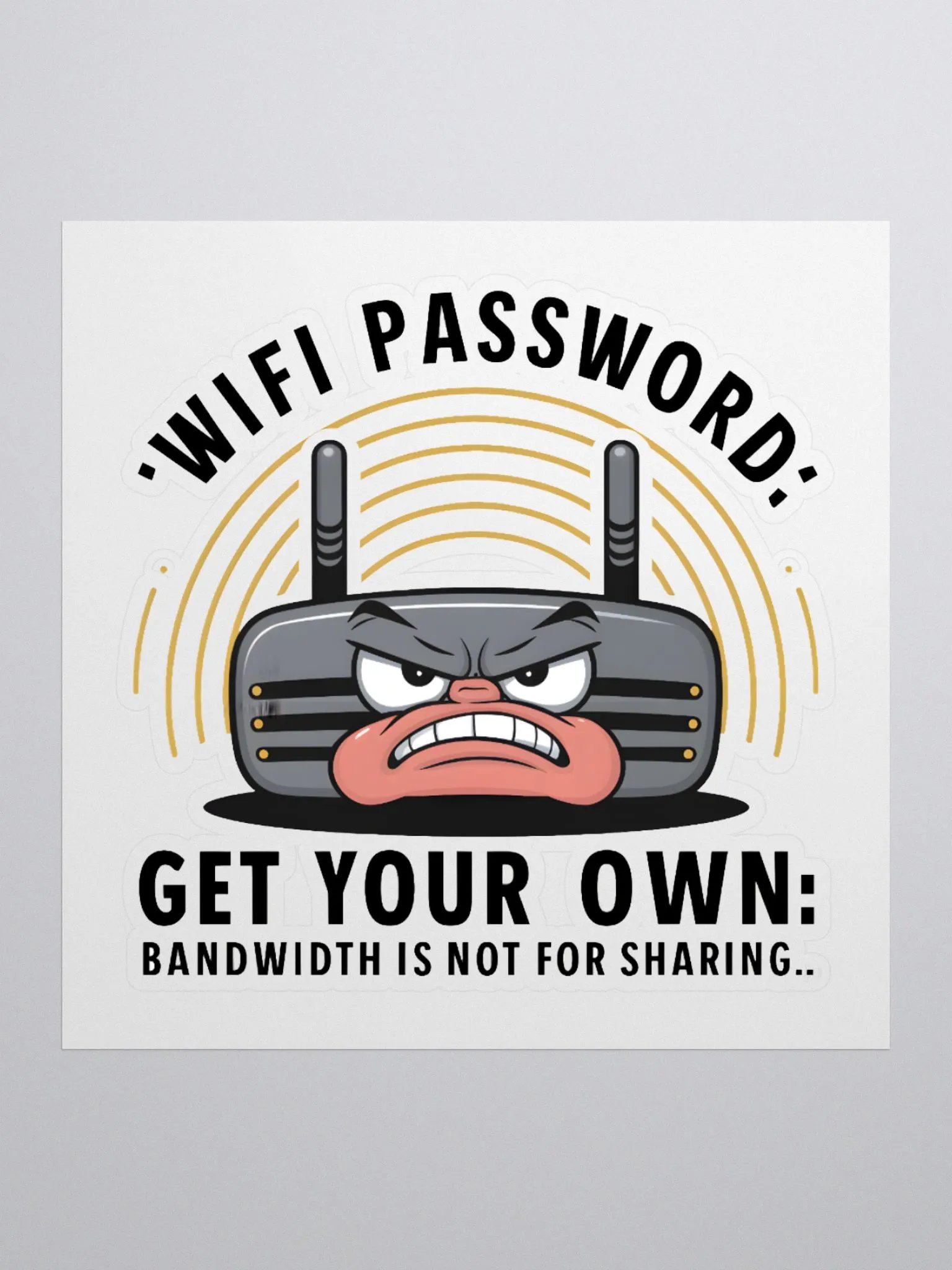 Wifi Password Sticker product image (3)