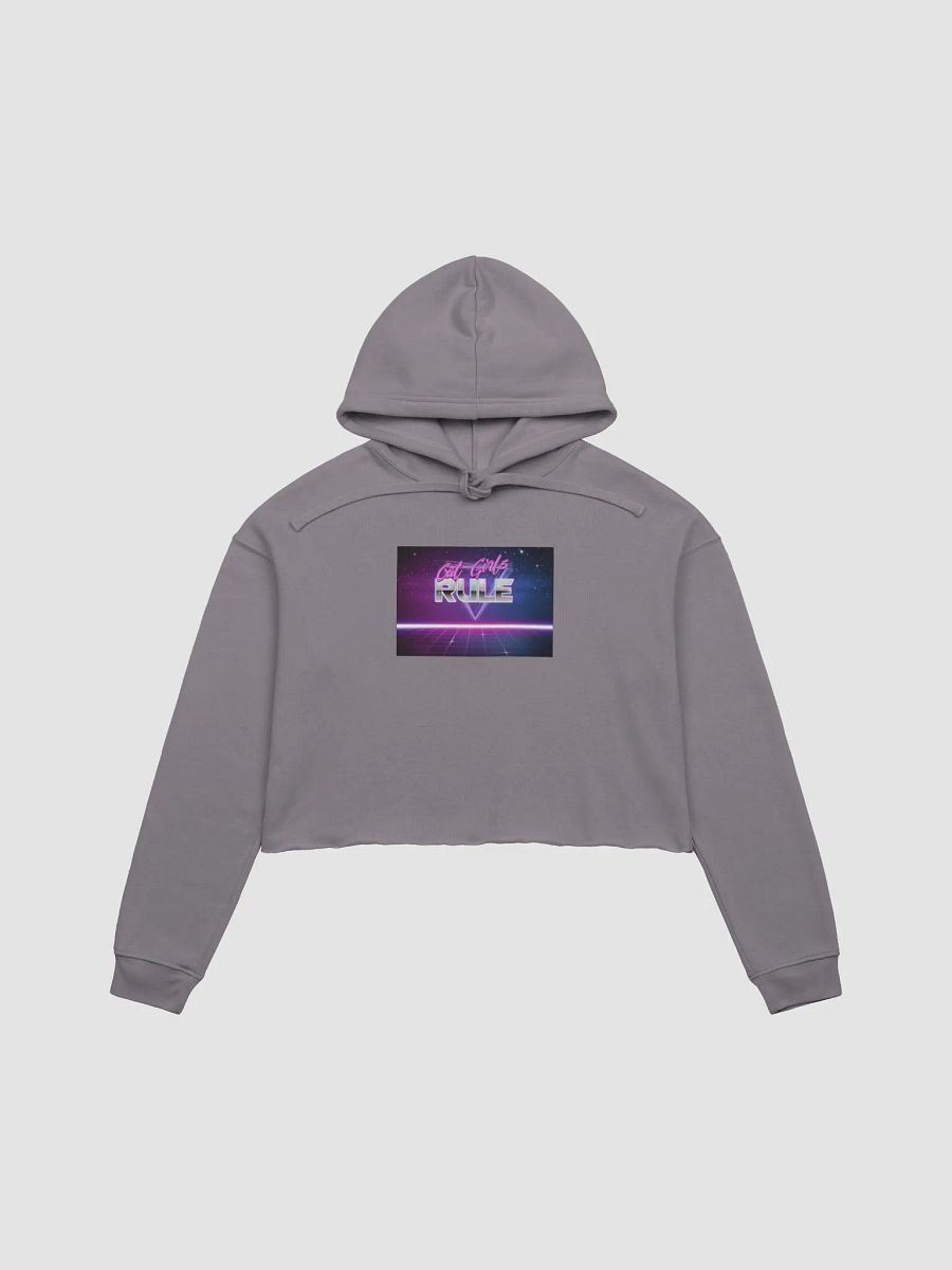 Cat Girls Rule Crop Hoodie product image (1)