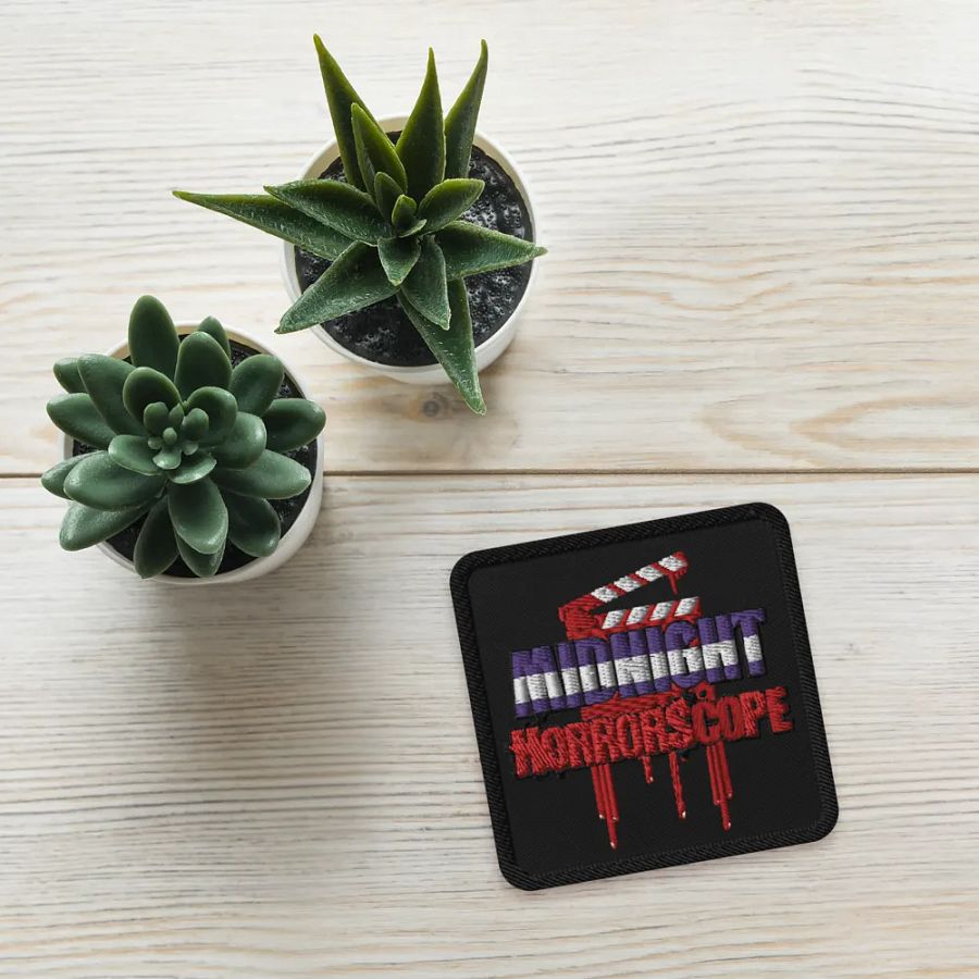 Midnight HorrorScope Bloody Clapperboard Embroidered Patches product image (4)