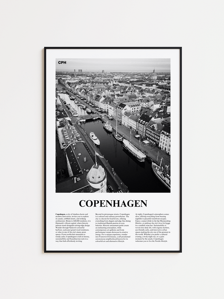 Copenhagen 01 Newspaper Poster product image (1)