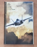 Fighter Plane Men's Live the Dream Coiled Notebook product image (1)
