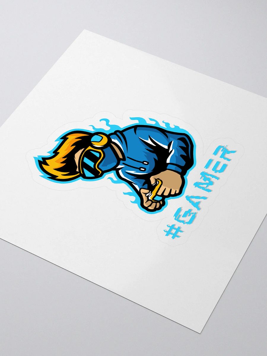 #Gamer Cutout Sticker product image (3)