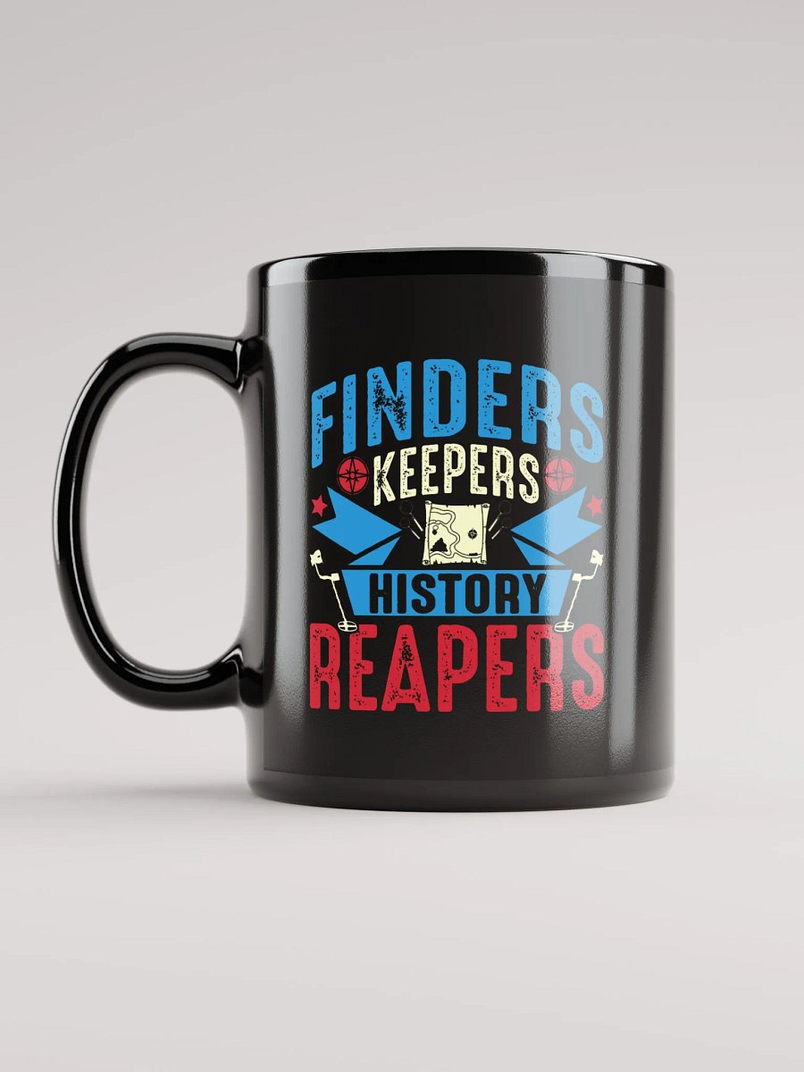 Finders Keepers Crest Black Mug product image (11)