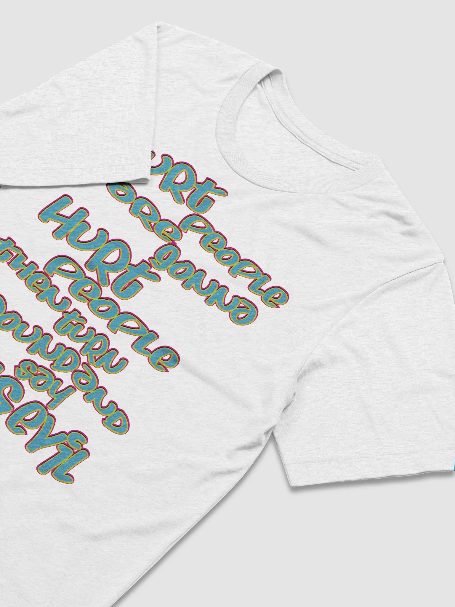 Hurt People - Blue Graffiti - Bella+Canvas Triblend Short Sleeve T-Shirt product image (4)