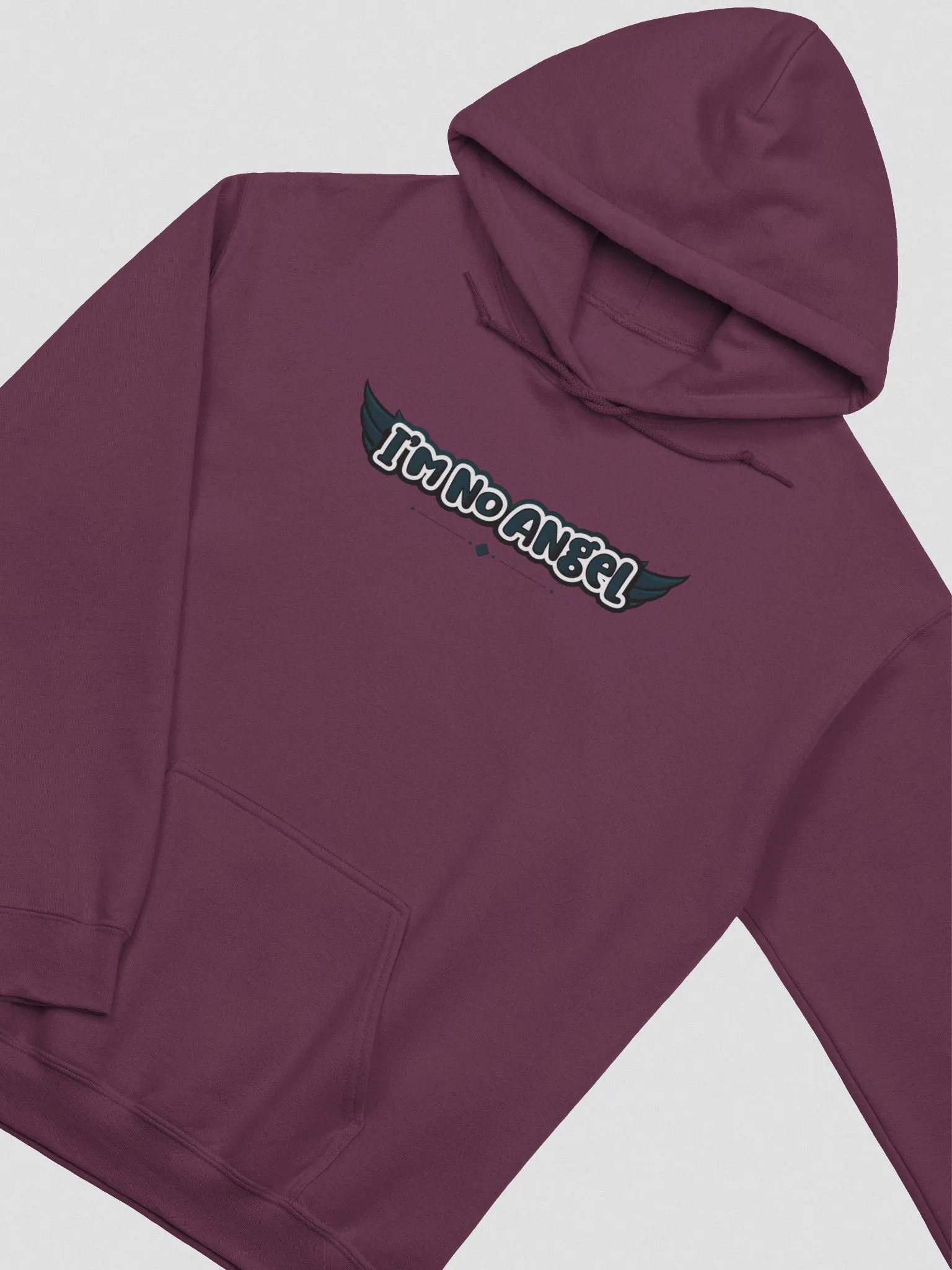 I'm No Angel Hoodie (Black text) product image (5)