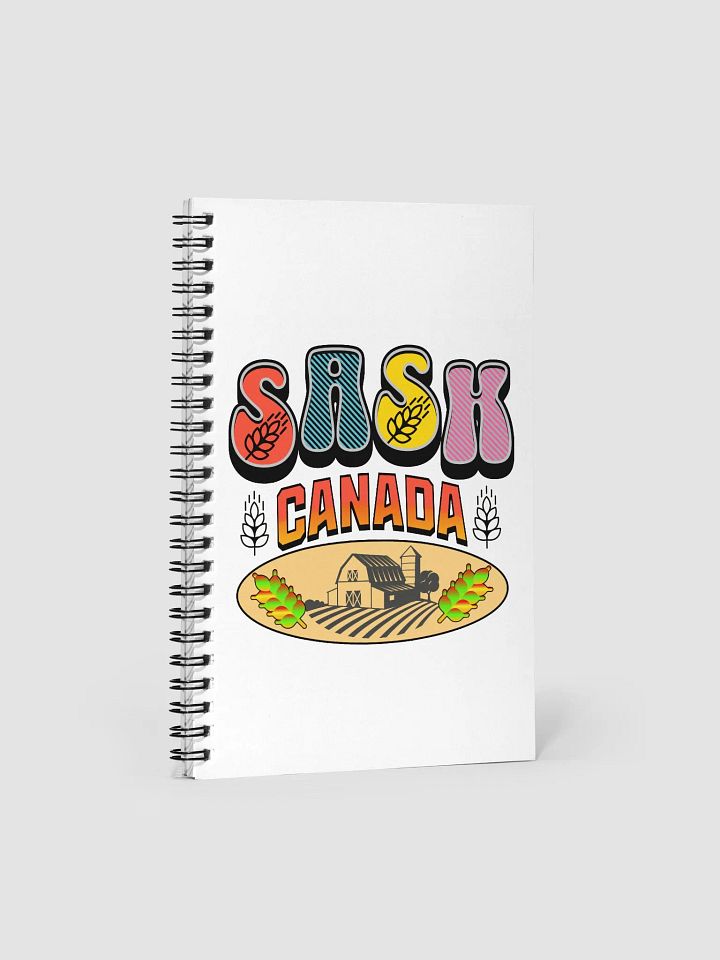 Sask Canada Wheat Spiral Notebook product image (1)