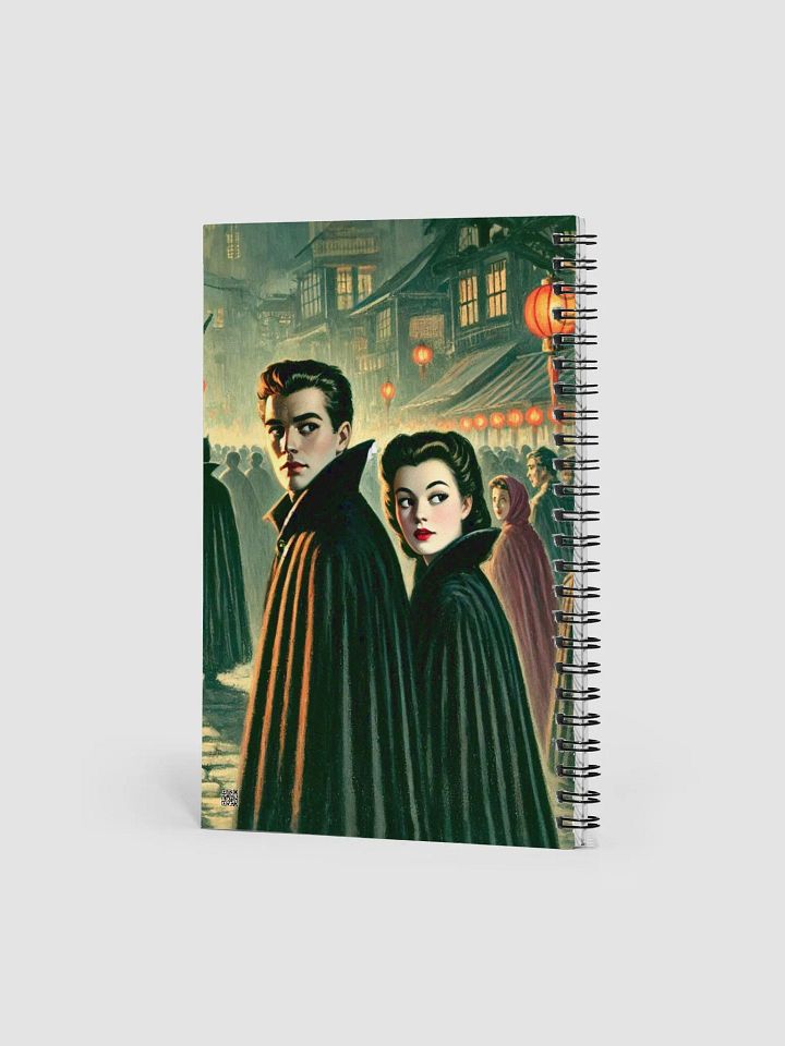 Cloaked Figures on a Misty Night Gothic Notebook product image (2)