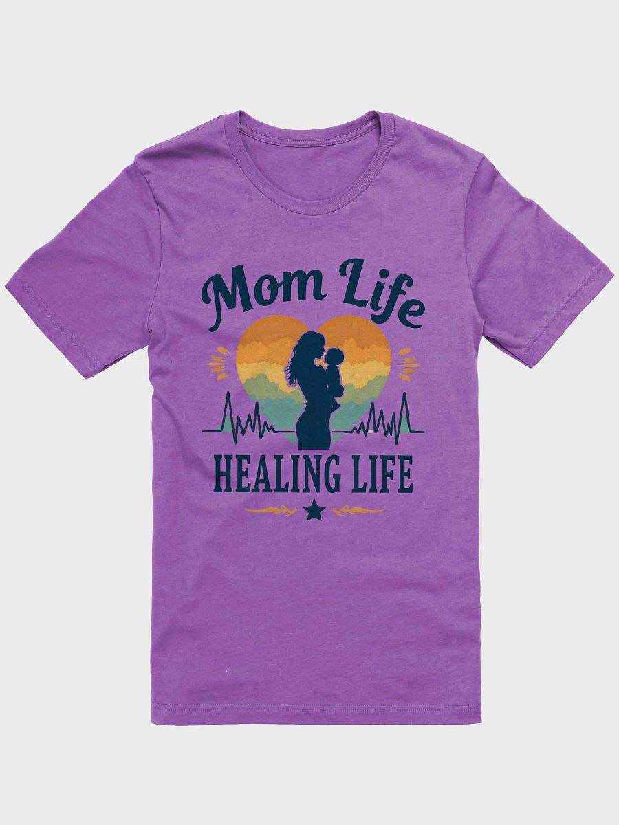 Mom Life Heartbeat Sunset T-Shirt product image (1)