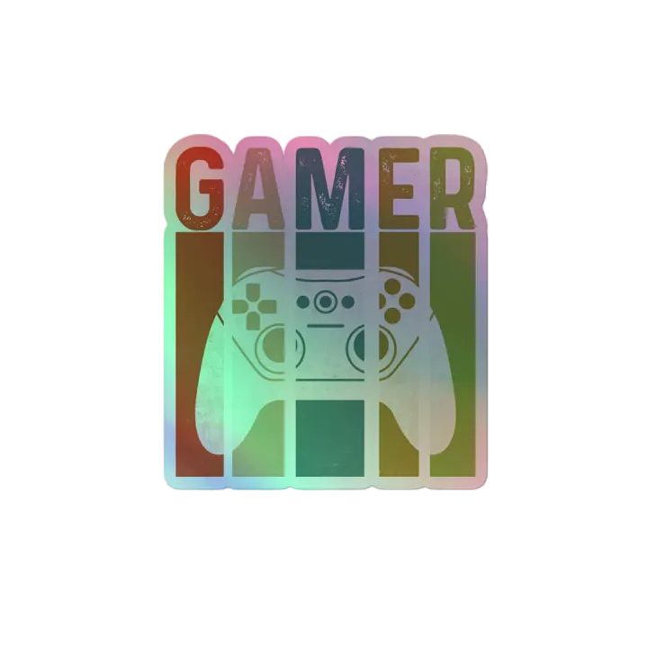 Colorful Gamer Holographic Sticker Sheet product image (2)