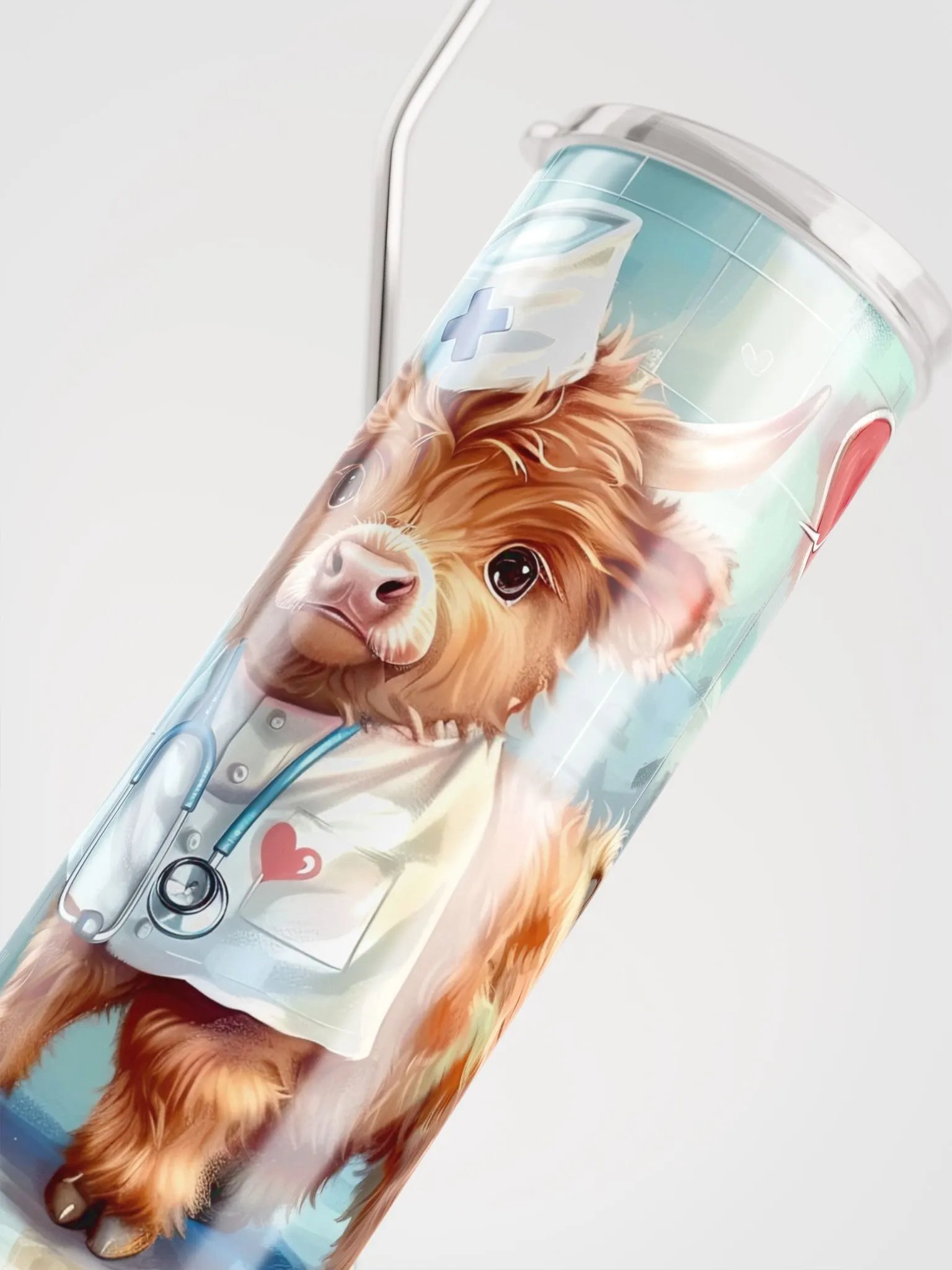 Nurse Cow Stainless Steel Tumbler product image (4)