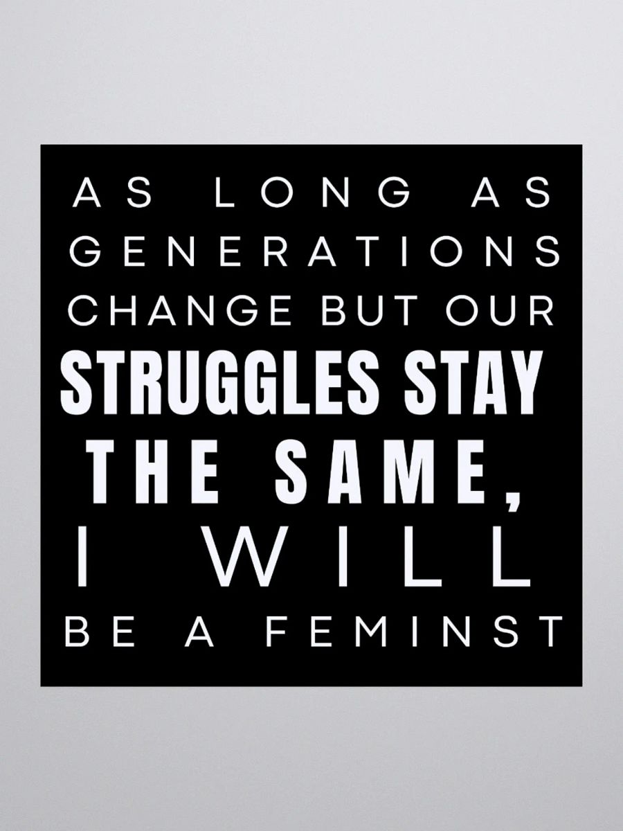 Generational Feminist Sticker. product image (3)